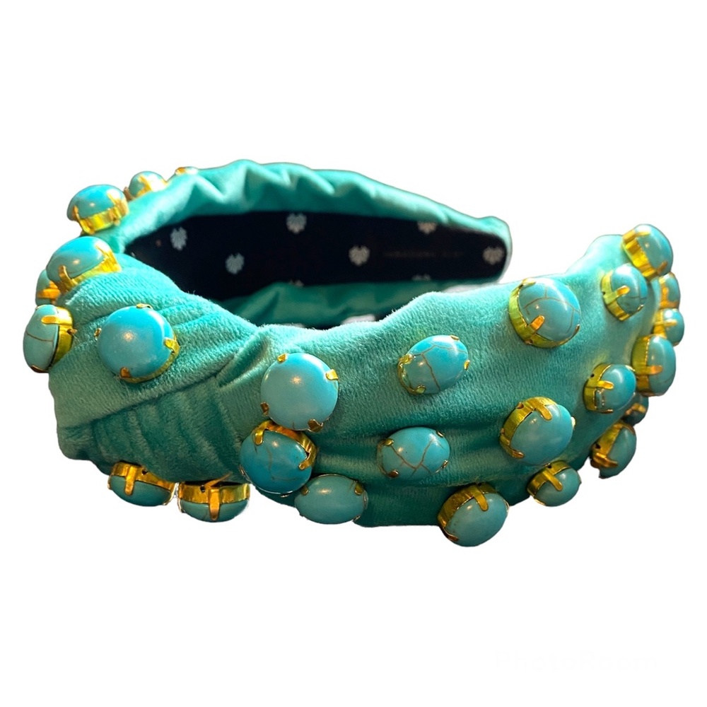 LELE SADOUGHI DECEMBER TURQUOISE STONE CABOCHON HEADBAND